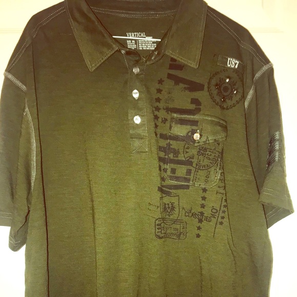 Vertical Sports Other - 💚 Vertical men green Polo shirt XL Sold as is.